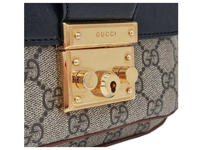 Gucci Padlock Mini Handtasche Schwarz - Ansicht 8