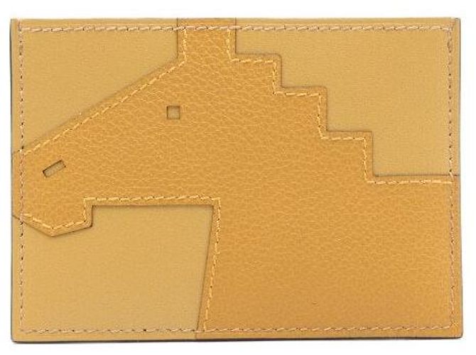 Hermès Cheval Picto Lederkartenetui braun mit Pferdemotiv - Ansicht 6