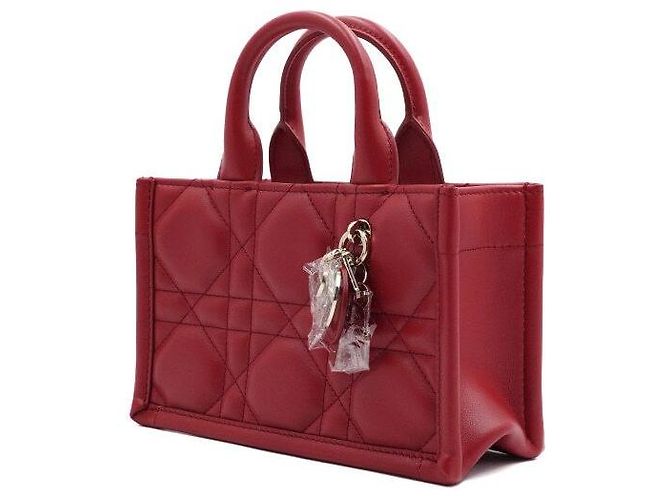 Dior Mini Bolso de Hombro Lady Book Tote Rojo - vista 2