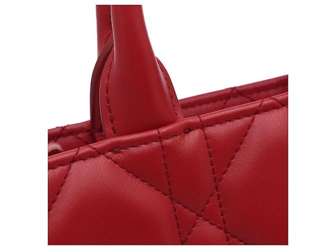 Dior Mini Bolso de Hombro Lady Book Tote Rojo - vista 8