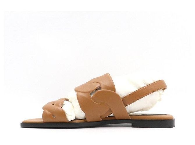 Hermès Sandali Grace in napa marrone da donna - vista 4