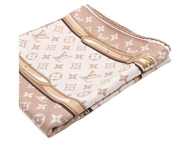Louis Vuitton Monogram Confidential Quadratisches Tuch Orange - Ansicht 4