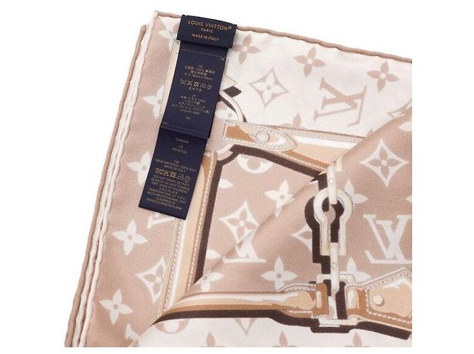 Louis Vuitton Monogram Confidential Quadratisches Tuch Orange - Ansicht 5