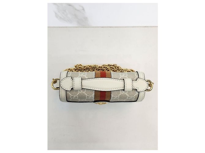 Gucci Mini borsa a tracolla con manico Ophidia GG - vista 11