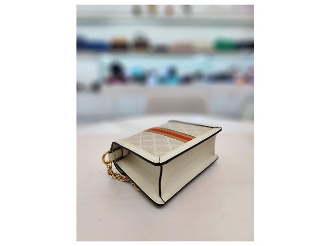 Gucci Mini borsa a tracolla con manico Ophidia GG - vista 17