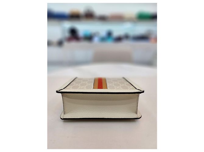 Gucci Mini borsa a tracolla con manico Ophidia GG - vista 7