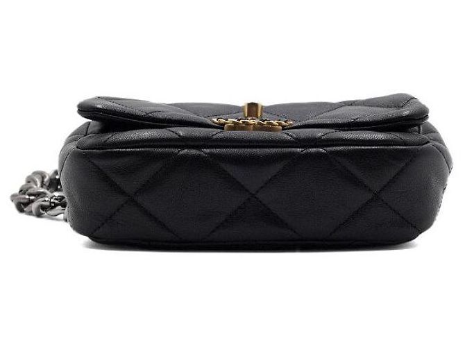 Chanel Mini borsa a tracolla con patta e catena da donna, borsa da cintura e crossbody Nero - vista 7