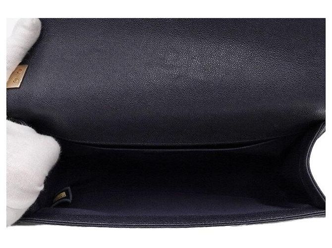 Chanel Boy Medium Flap Schultertasche Blau - Ansicht 6