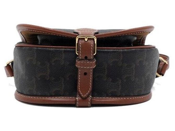 Céline Borsa a tracolla e a spalla Triomphe Polko Medium - vista 8