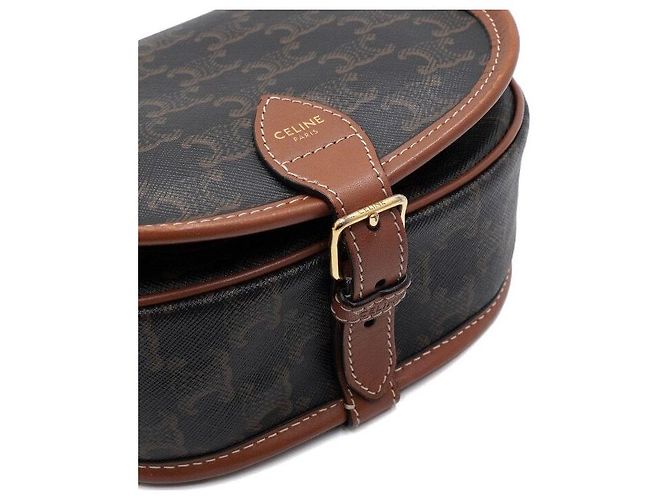 Céline Borsa a tracolla e a spalla Triomphe Polko Medium - vista 9