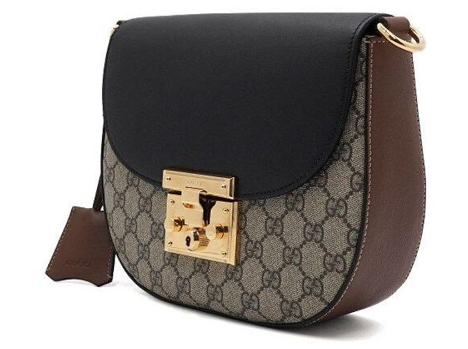 Gucci Borsa a tracolla e borsa a spalla Supreme GG in pelle nera da donna - vista 2