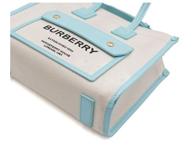 Burberry Canvas Mini Freya Pocket Tote Bag und Umhängetasche - Ansicht 8