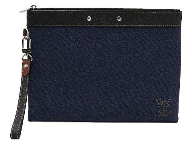Louis Vuitton Clutch Pochette To Go Denim Blue - vista 2