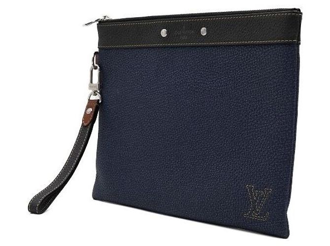 Louis Vuitton Clutch Pochette To Go Denim Blue - vista 3