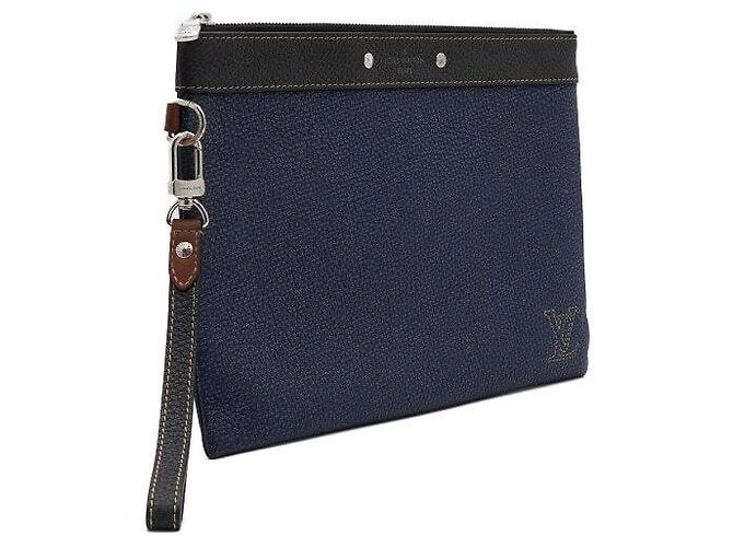 Louis Vuitton Clutch Pochette To Go Denim Blue - vista 4