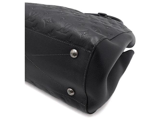 Louis Vuitton Montaigne MM Tote Bag und Schultertasche in Monogram Black Empriente Studs Braun - Ansicht 7