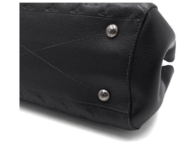 Louis Vuitton Montaigne MM Tote Bag und Schultertasche in Monogram Black Empriente Studs Braun - Ansicht 8
