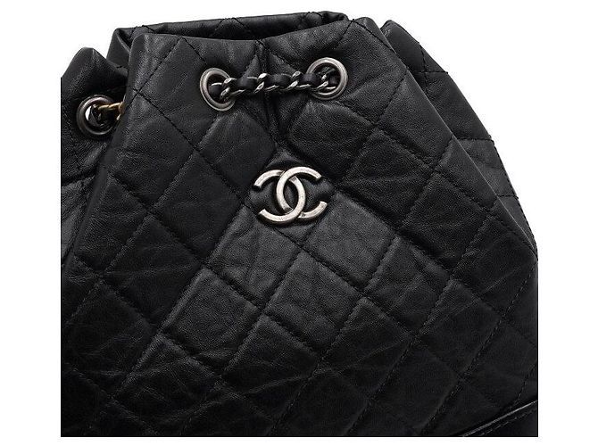 Chanel Gabrielle Kleiner Rucksack Schwarz - Ansicht 10