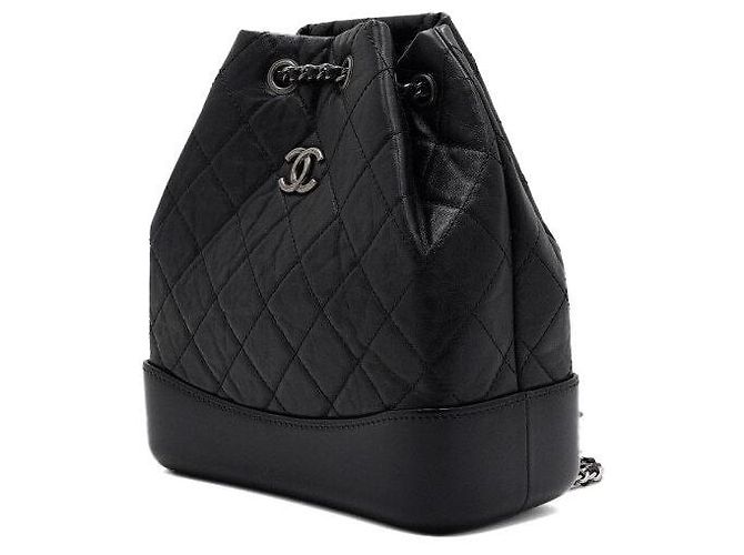 Chanel Gabrielle Kleiner Rucksack Schwarz - Ansicht 3