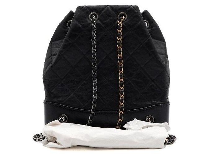 Chanel Gabrielle Kleiner Rucksack Schwarz - Ansicht 5