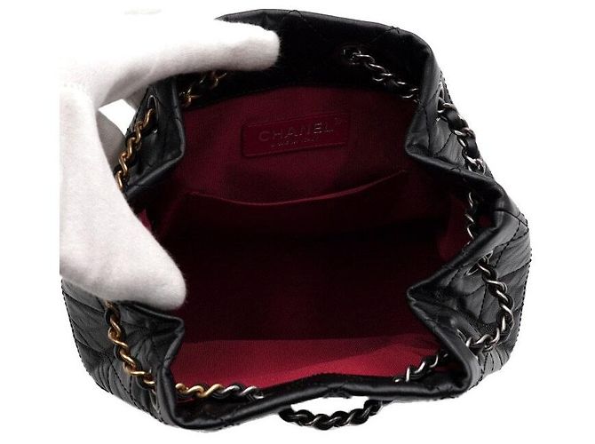 Chanel Gabrielle Kleiner Rucksack Schwarz - Ansicht 6