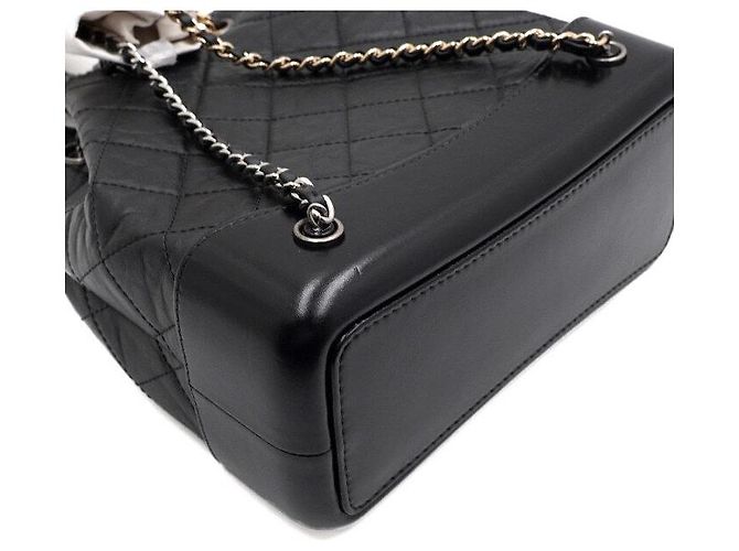 Chanel Gabrielle Kleiner Rucksack Schwarz - Ansicht 8