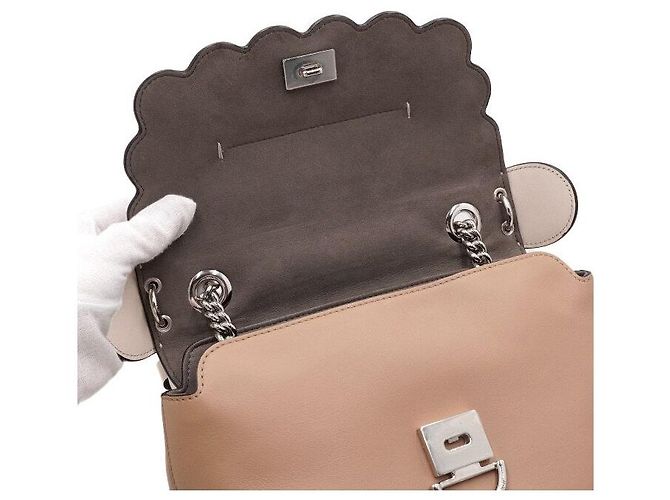 Fendi Schulstart Chain Tote Schultertasche und Rucksack Braun - Ansicht 6