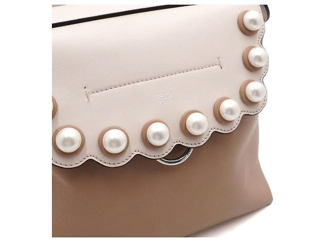 Fendi Schulstart Chain Tote Schultertasche und Rucksack Braun - Ansicht 9