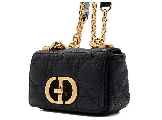 Dior Micro borsa a tracolla e borsa crossbody in Cannage nero - vista 2