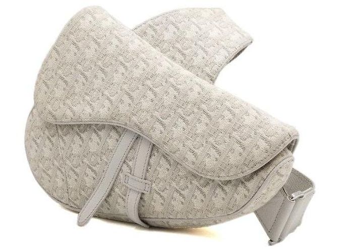 Dior Borsa a tracolla unisex Beige Saddle Bag Marrone - vista 2