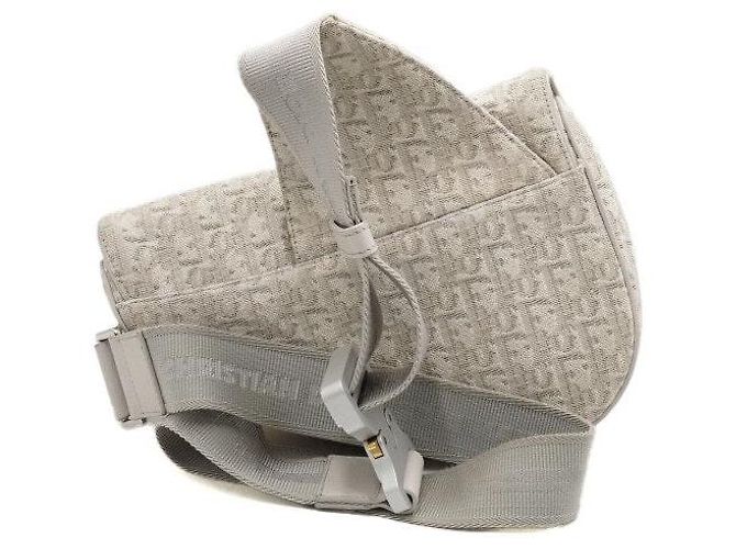Dior Borsa a tracolla unisex Beige Saddle Bag Marrone - vista 4