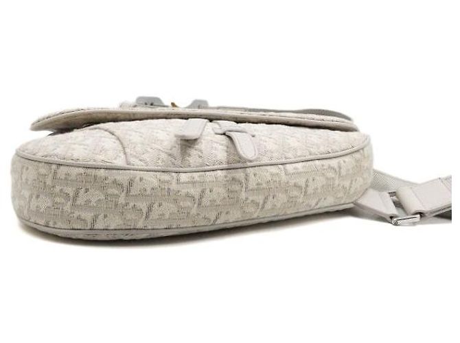 Dior Borsa a tracolla unisex Beige Saddle Bag Marrone - vista 7