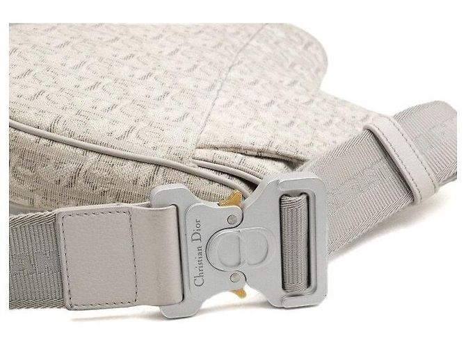 Dior Borsa a tracolla unisex Beige Saddle Bag Marrone - vista 9