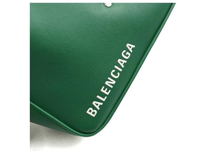 Balenciaga Bolso Duffle Triangle Green Small Tote y Bolso de Hombro Verde - vista 10