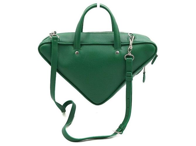 Balenciaga Bolso Duffle Triangle Green Small Tote y Bolso de Hombro Verde - vista 4