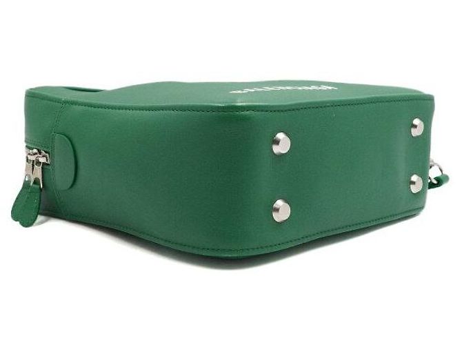 Balenciaga Bolso Duffle Triangle Green Small Tote y Bolso de Hombro Verde - vista 6