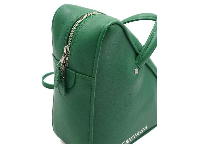 Balenciaga Bolso Duffle Triangle Green Small Tote y Bolso de Hombro Verde - vista 8