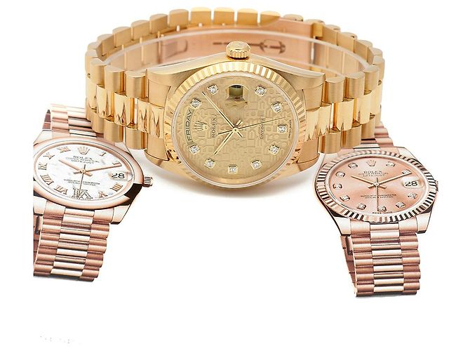 Rolex Orologio Day-Date Original Diamond Jubilee Motif Computer Dial in oro da uomo D'oro - vista 28