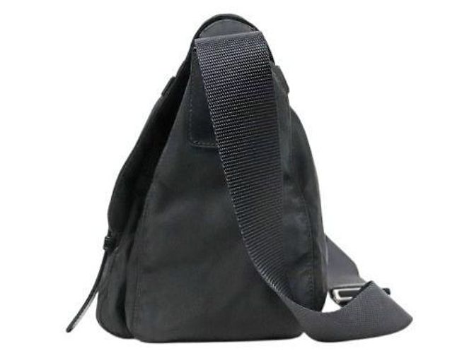 Double Prada Borsa a tracolla doppia in nylon nero - vista 2