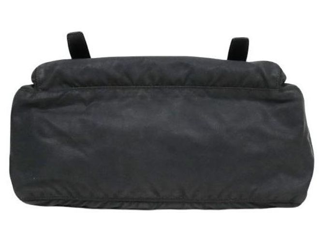 Double Prada Borsa a tracolla doppia in nylon nero - vista 4