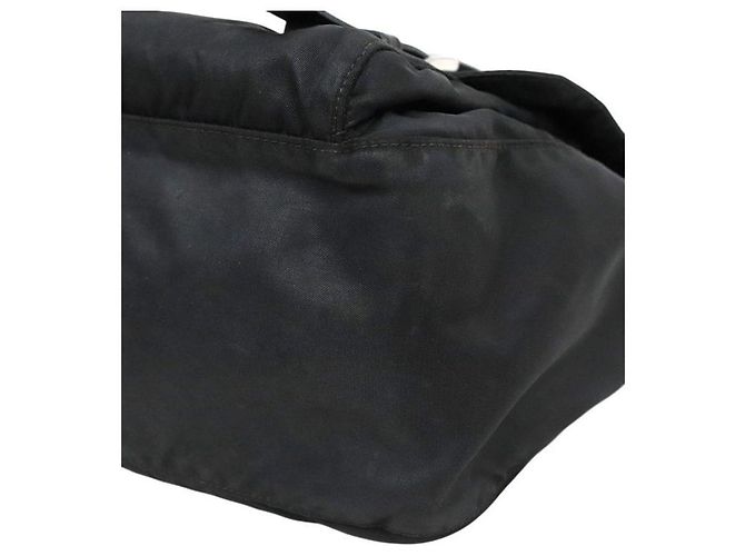 Double Prada Borsa a tracolla doppia in nylon nero - vista 5