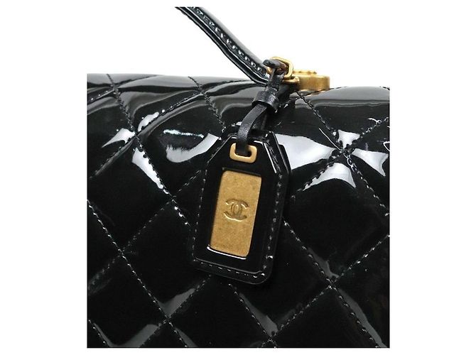 Chanel Zaino scolastico in vernice nero - vista 10