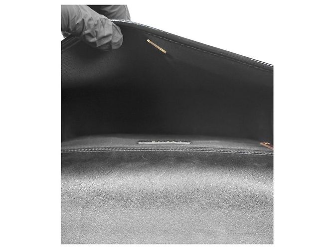Chanel Zaino scolastico in vernice nero - vista 8