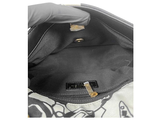 Chanel Zweifarbiger Print Top-Handle Schulterbeutel Mehrfarben - Ansicht 10