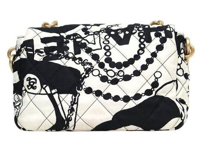 Chanel Zweifarbiger Print Top-Handle Schulterbeutel Mehrfarben - Ansicht 3