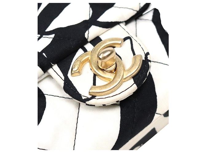 Chanel Zweifarbiger Print Top-Handle Schulterbeutel Mehrfarben - Ansicht 6