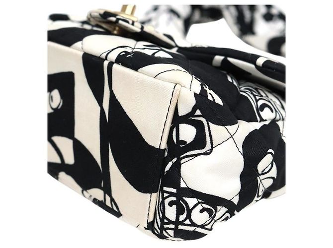 Chanel Zweifarbiger Print Top-Handle Schulterbeutel Mehrfarben - Ansicht 8