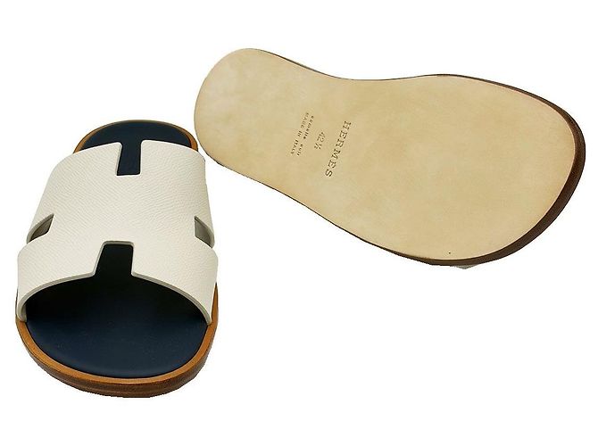 Hermès Sandali Izumi da uomo in Epsom Blue Celeste - vista 5