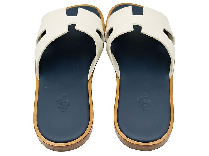 Hermès Sandali Izumi da uomo in Epsom Blue Celeste - vista 8