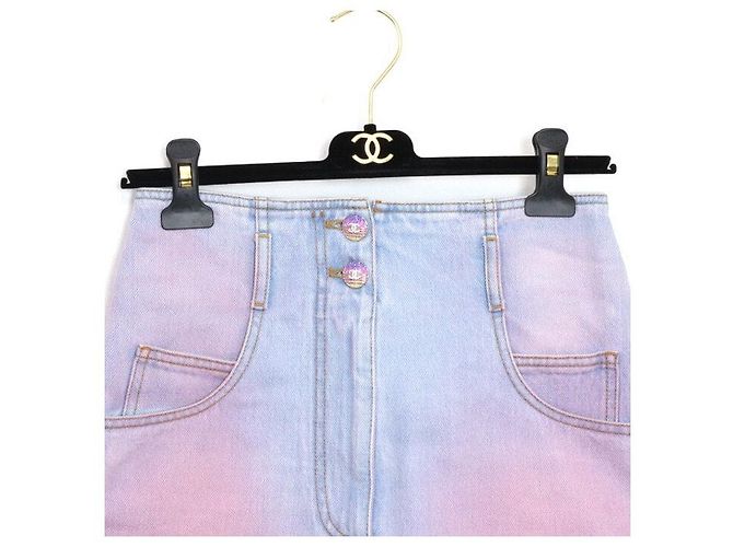 Chanel Short de denim lavado Cruise para mujer Multicolor - vista 2